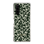 Slim Protection Case［ Ungrid - FlowerPrint - Black ］