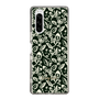 Slim Protection Case［ Ungrid - FlowerPrint - Black ］