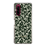 Slim Protection Case［ Ungrid - FlowerPrint - Black ］