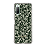 Slim Protection Case［ Ungrid - FlowerPrint - Black ］