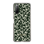 Slim Protection Case［ Ungrid - FlowerPrint - Black ］