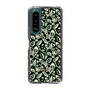Slim Protection Case［ Ungrid - FlowerPrint - Black ］
