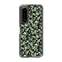 Slim Protection Case［ Ungrid - FlowerPrint - Black ］