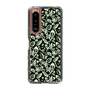 Slim Protection Case［ Ungrid - FlowerPrint - Black ］