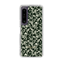 Slim Protection Case［ Ungrid - FlowerPrint - Black ］