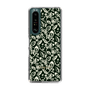 Slim Protection Case［ Ungrid - FlowerPrint - Black ］
