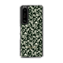 Slim Protection Case［ Ungrid - FlowerPrint - Black ］