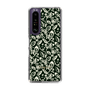 Slim Protection Case［ Ungrid - FlowerPrint - Black ］