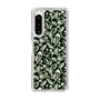 Slim Protection Case［ Ungrid - FlowerPrint - Black ］