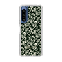 Slim Protection Case［ Ungrid - FlowerPrint - Black ］