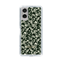 Slim Protection Case［ Ungrid - FlowerPrint - Black ］