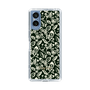 Slim Protection Case［ Ungrid - FlowerPrint - Black ］