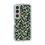 Slim Protection Case［ Ungrid - FlowerPrint - Black ］