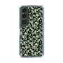 Slim Protection Case［ Ungrid - FlowerPrint - Black ］