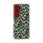 Slim Protection Case［ Ungrid - FlowerPrint - Black ］