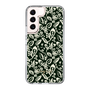 Slim Protection Case［ Ungrid - FlowerPrint - Black ］