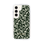 Slim Protection Case［ Ungrid - FlowerPrint - Black ］