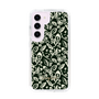 Slim Protection Case［ Ungrid - FlowerPrint - Black ］