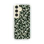 Slim Protection Case［ Ungrid - FlowerPrint - Black ］