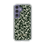 Slim Protection Case［ Ungrid - FlowerPrint - Black ］