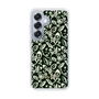 Slim Protection Case［ Ungrid - FlowerPrint - Black ］