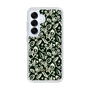 Slim Protection Case［ Ungrid - FlowerPrint - Black ］