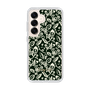 Slim Protection Case［ Ungrid - FlowerPrint - Black ］