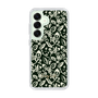 Slim Protection Case［ Ungrid - FlowerPrint - Black ］