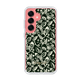 Slim Protection Case［ Ungrid - FlowerPrint - Black ］