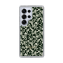 Slim Protection Case［ Ungrid - FlowerPrint - Black ］
