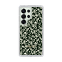 Slim Protection Case［ Ungrid - FlowerPrint - Black ］