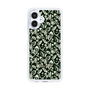 Slim Protection Case［ Ungrid - FlowerPrint - Black ］
