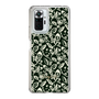 Slim Protection Case［ Ungrid - FlowerPrint - Black ］