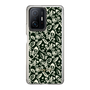 Slim Protection Case［ Ungrid - FlowerPrint - Black ］