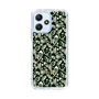 Slim Protection Case［ Ungrid - FlowerPrint - Black ］