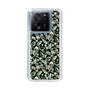 Slim Protection Case［ Ungrid - FlowerPrint - Black ］