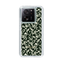 Slim Protection Case［ Ungrid - FlowerPrint - Black ］