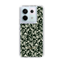 Slim Protection Case［ Ungrid - FlowerPrint - Black ］