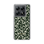 Slim Protection Case［ Ungrid - FlowerPrint - Black ］