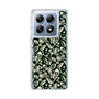 Slim Protection Case［ Ungrid - FlowerPrint - Black ］