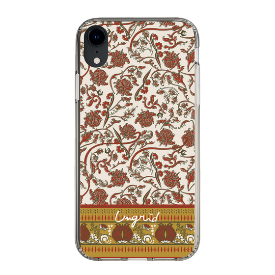 Slim Protection Case［ Ungrid - VintageFlower - Red ］