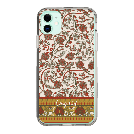 Slim Protection Case［ Ungrid - VintageFlower - Red ］