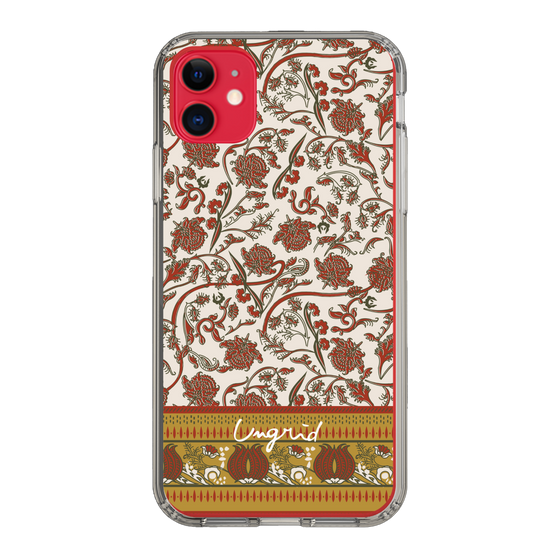 Slim Protection Case［ Ungrid - VintageFlower - Red ］