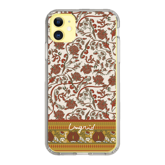 Slim Protection Case［ Ungrid - VintageFlower - Red ］