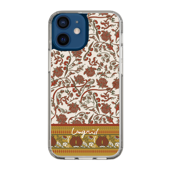 Slim Protection Case［ Ungrid - VintageFlower - Red ］