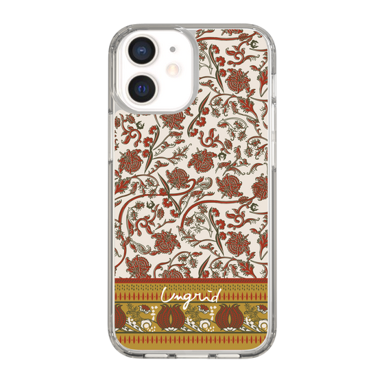Slim Protection Case［ Ungrid - VintageFlower - Red ］