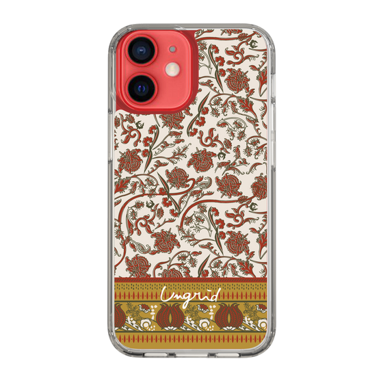 Slim Protection Case［ Ungrid - VintageFlower - Red ］