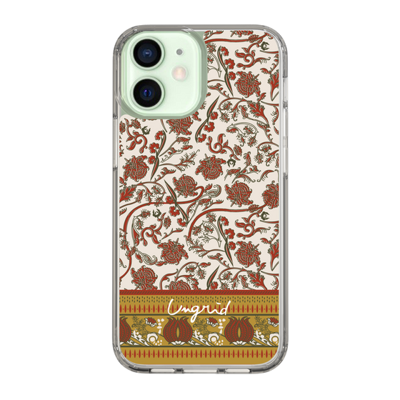 Slim Protection Case［ Ungrid - VintageFlower - Red ］