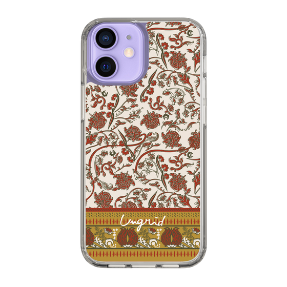 Slim Protection Case［ Ungrid - VintageFlower - Red ］