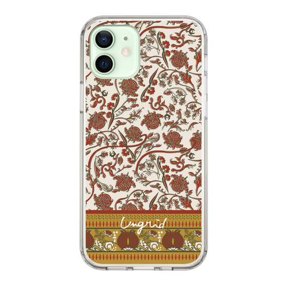 Slim Protection Case［ Ungrid - VintageFlower - Red ］